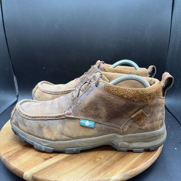 Twisted X Mens Size 9M Hiker 4” Moc Toe Boots Shoes Brown Leather MHKW002 main image 6